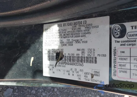 2010 Ford Fusion Se from USA, damaged, VIN 3FAHP0HA4AR423165